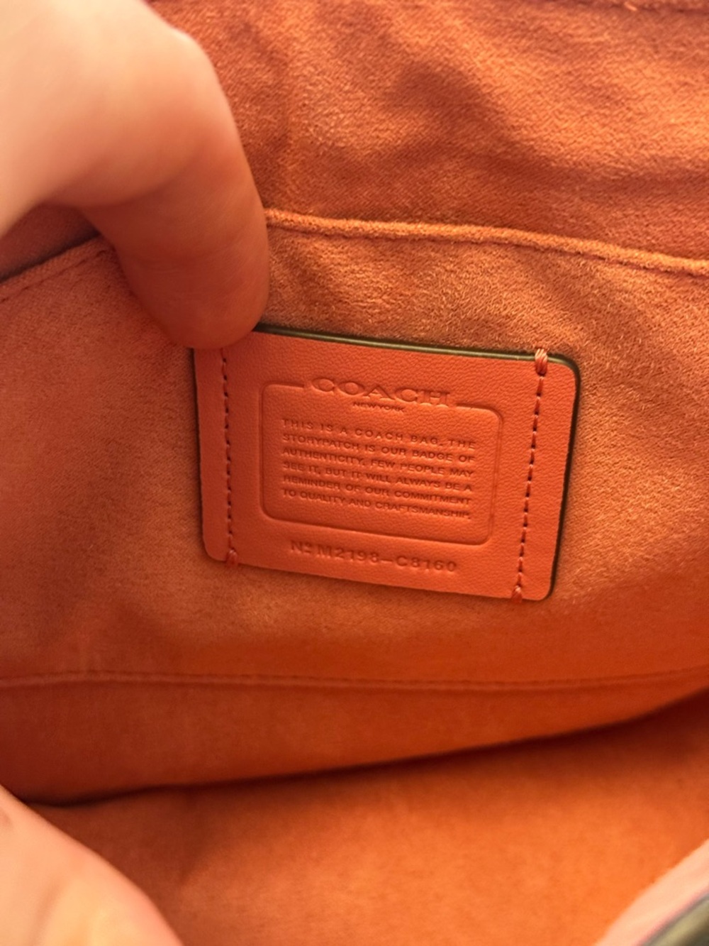 Coach Colorblock Pebbled Leather Shoulder Bag USED - Picture 9 of 14